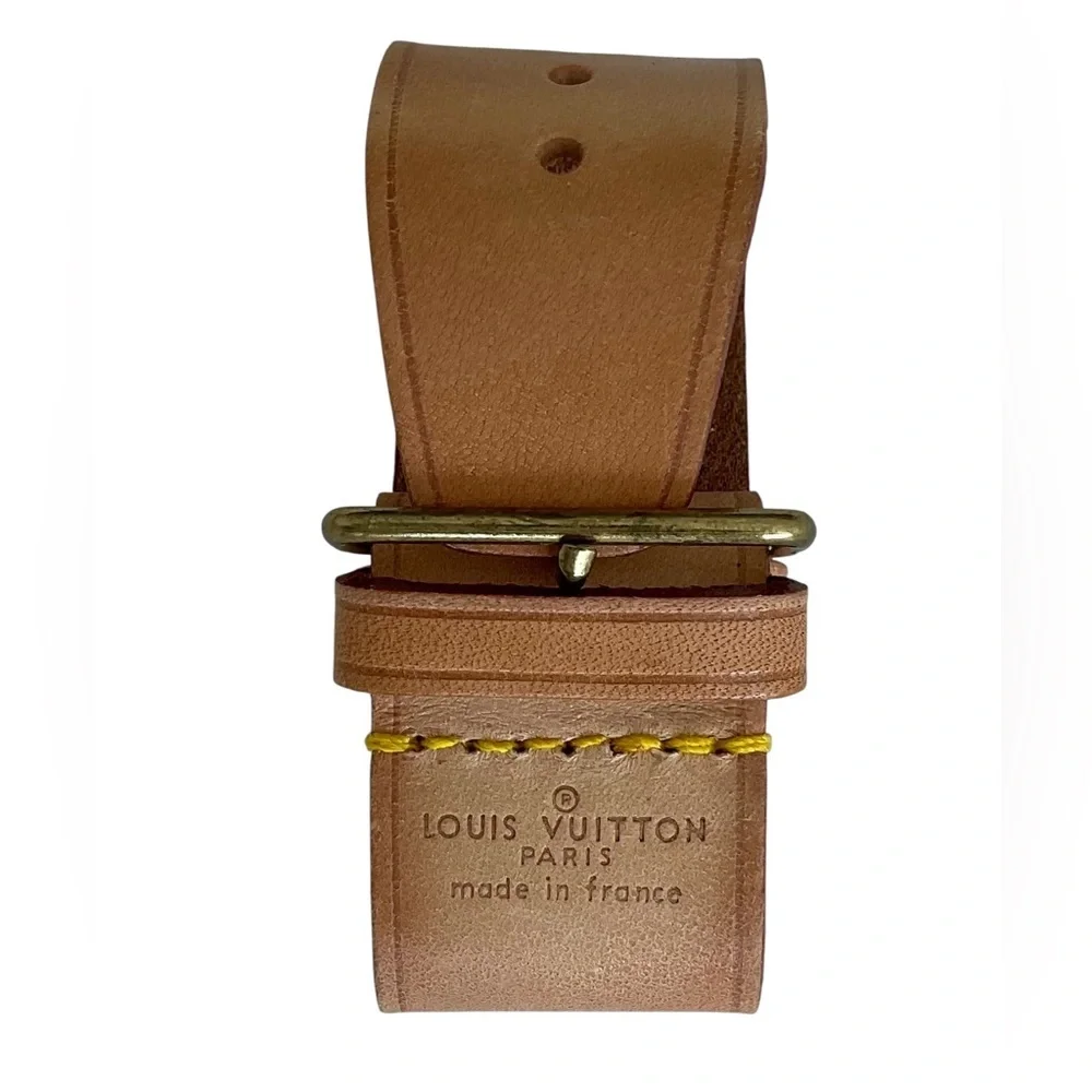 Authentic Louis Vuitton Vachetta Poignet Handle Strap Speedy Keepall - Picture 2 of 8